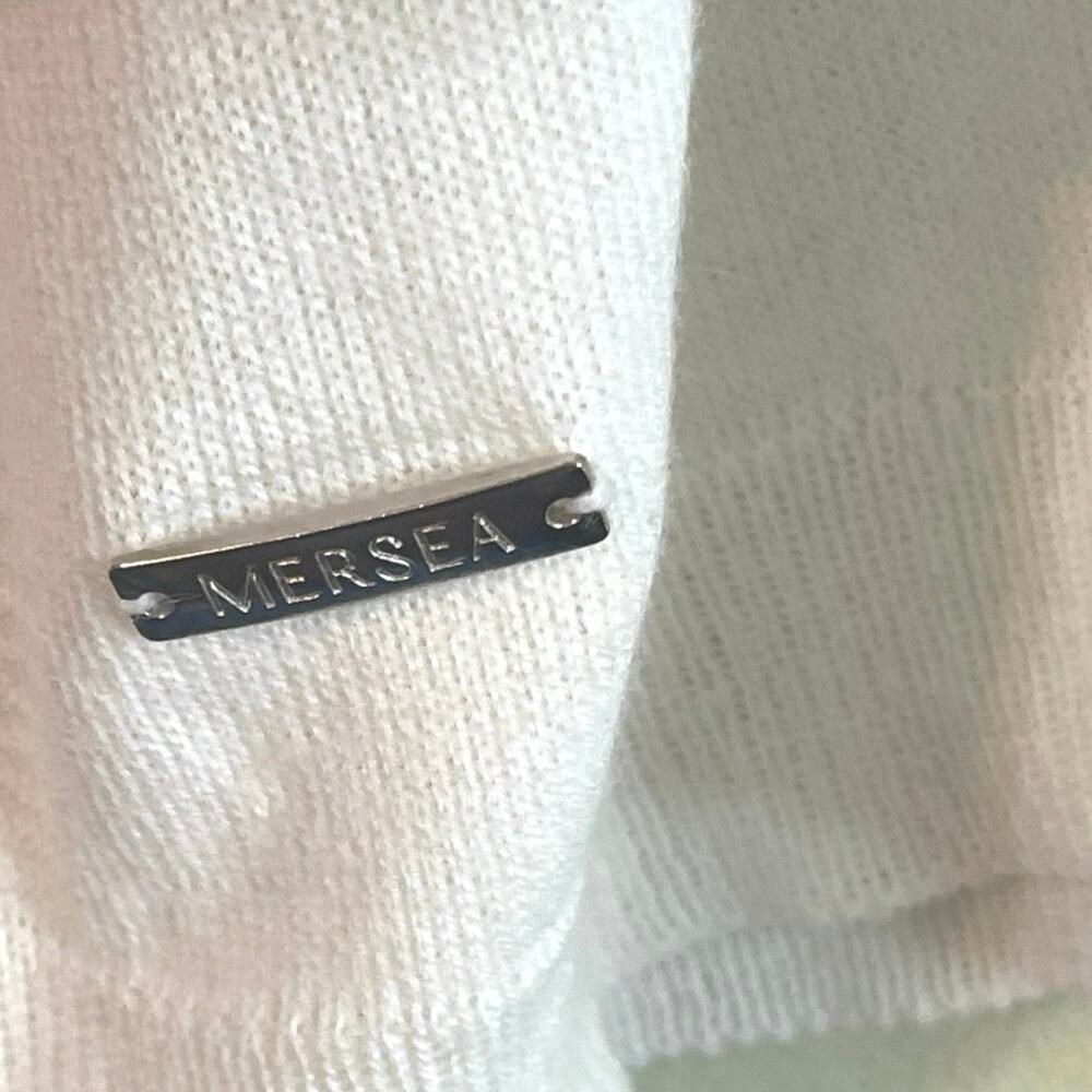 Mersea Catalina Triple Crown V-Neck Sweater Driftwood Ringer One Size OS - Picture 5 of 10